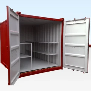 10ft Flat Floor Bunded Store shipping container for sale