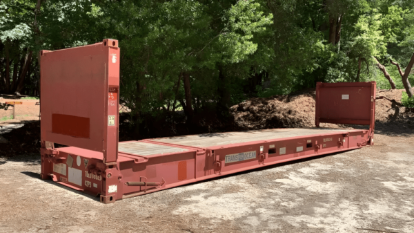 Used 40ft Flat Rack Shipping Container