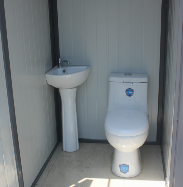 Portable Toilet With 110V Sink