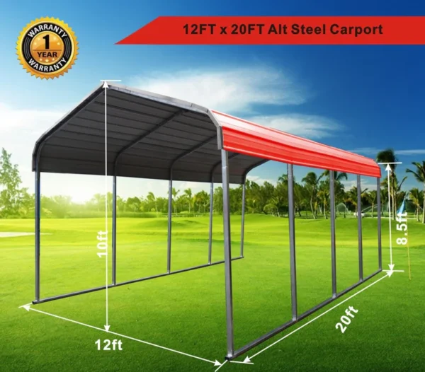 Golden Mount Classic Steel Carport