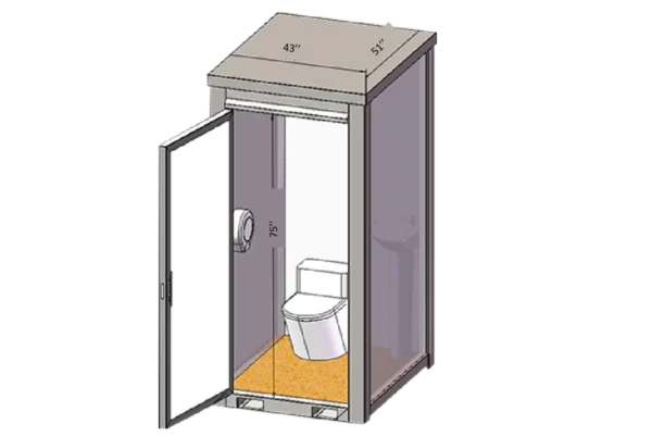 Portable Toilet With 110V Sink