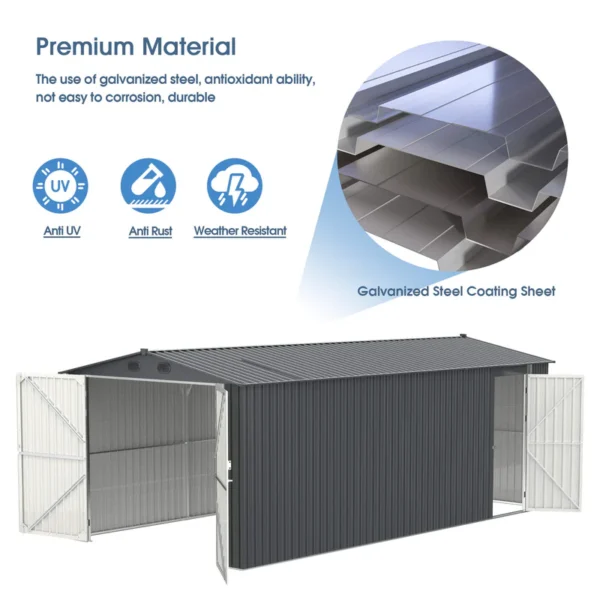 Metal Storage Shed 13x20