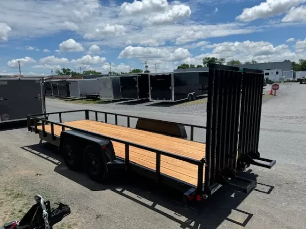 BWise 7 x 20 Low Profile Equipment Trailer – Landscape Ramp - Image 3