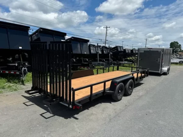 BWise 7 x 20 Low Profile Equipment Trailer – Landscape Ramp - Image 2