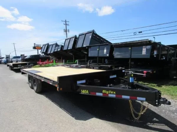 Big Tex 102″ x 18′ Deckover Equipment Trailer – Slide Out Ramps