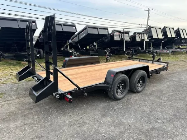 BWise 7 x 16 Low Profile Equipment Trailer – Ladder Ramps - Image 6