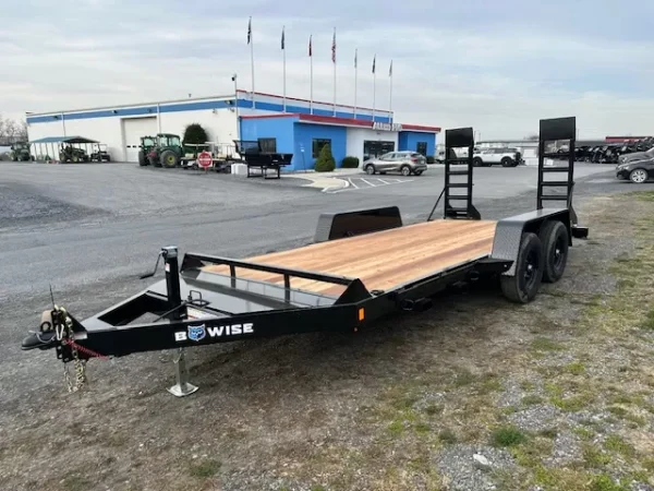 BWise 7 x 16 Low Profile Equipment Trailer – Ladder Ramps - Image 5