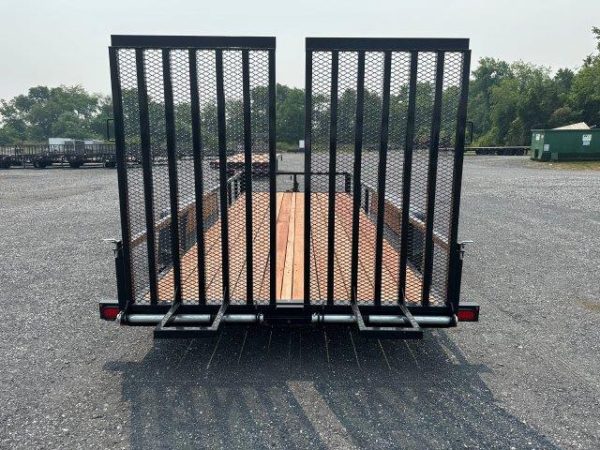 BWise 7 x 18 Equipment Trailer – Split Landscape Ramp - Image 5