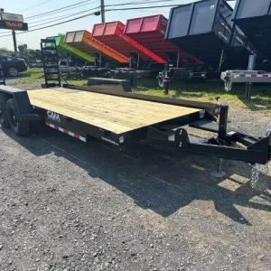 CAM Superline 7 x 18 Low Profile Equipment Trailer – Ladder Ramps