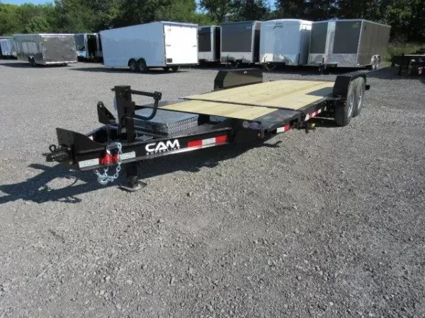 CAM Superline 7 x 21 Gravity Split-Tilt Trailer – 4′ Stationary Deck - Image 5