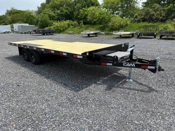 CAM Superline 8 x 18 Deckover Equipment Trailer – Slide Out Ramps Item #: 33776
