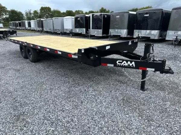CAM Superline 8.5 x 22 Deckover Equipment Trailer – Slide Out Ramps