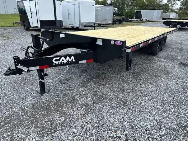 CAM Superline 8.5 x 22 Deckover Equipment Trailer – Slide Out Ramps - Image 2