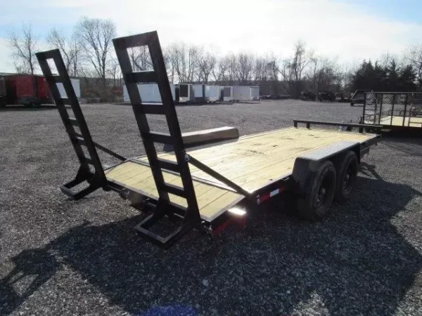 Carry-On 7 x 18 Equipment Trailer – Ladder Ramps