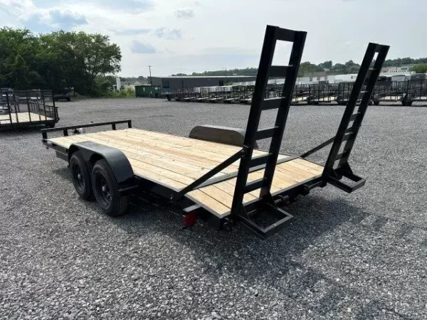 Carry-On 7 x 18 Low Profile Equipment Trailer – Ladder Ramps - Image 2
