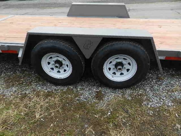 BWise 7 x 22 Low Profile Split-Tilt Equipment Trailer - Image 5