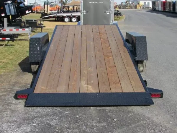 BWise 7 x 22 Low Profile Split-Tilt Equipment Trailer – Gravity Tilt - Image 6