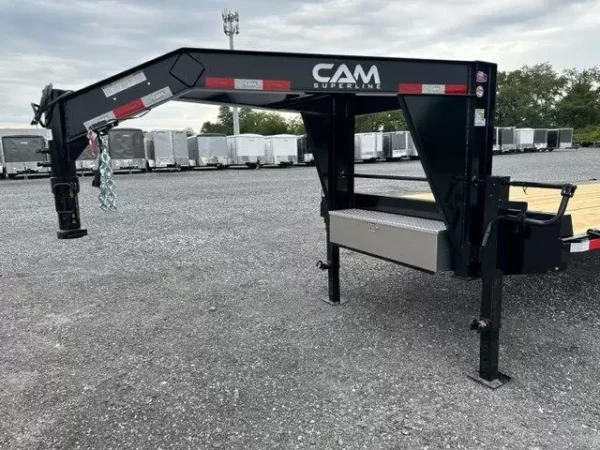 CAM Superline 8 x 25 Gooseneck Deckover Equipment Trailer - Image 2