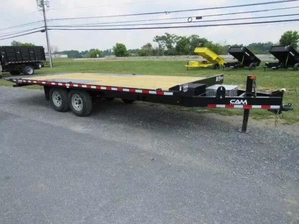 CAM Superline 8 x 22 Deckover Equipment Trailer – Power Tilt