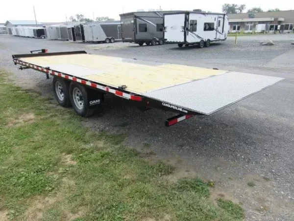 CAM Superline 8 x 22 Deckover Equipment Trailer – Power Tilt - Image 2