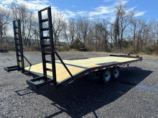 Premier 8.5 x 24 Deckover Equipment Trailer – Ladder Ramps - Image 4