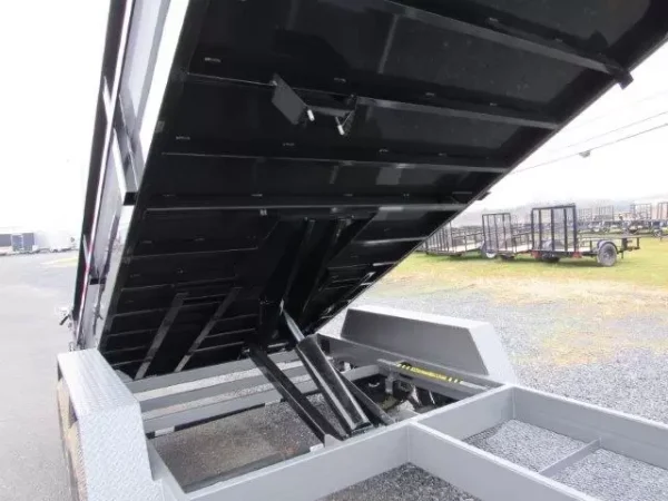 BWise 7 x 14 Gooseneck Dump Trailer Combo Gate and Ramps - Image 6