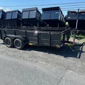 Big Tex 7 x 16 Utility Trailer 2′ Solid Steel Sides