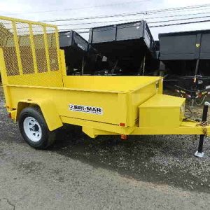 BWise 5 x 8 Low Profile Dump Trailer Landscape Gate