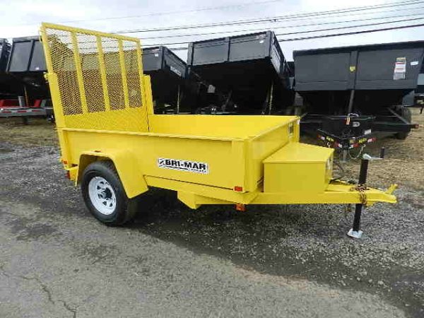 BWise 5 x 8 Low Profile Dump Trailer Landscape Gate