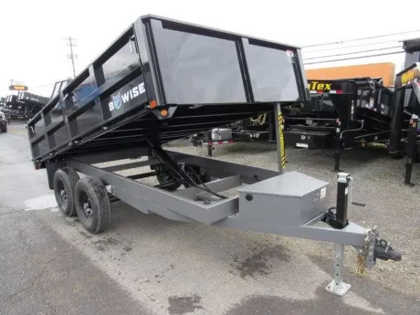 BWise 7 x 12 Deck over Dump Trailer Fold Down Sides