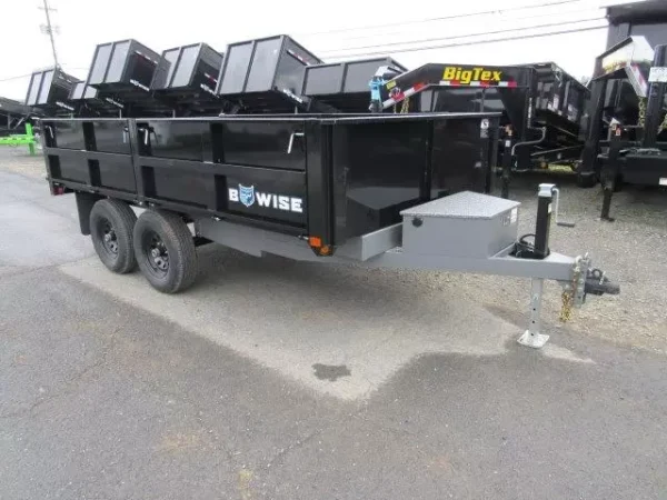 BWise 7 x 12 Deck over Dump Trailer Fold Down Sides - Image 5