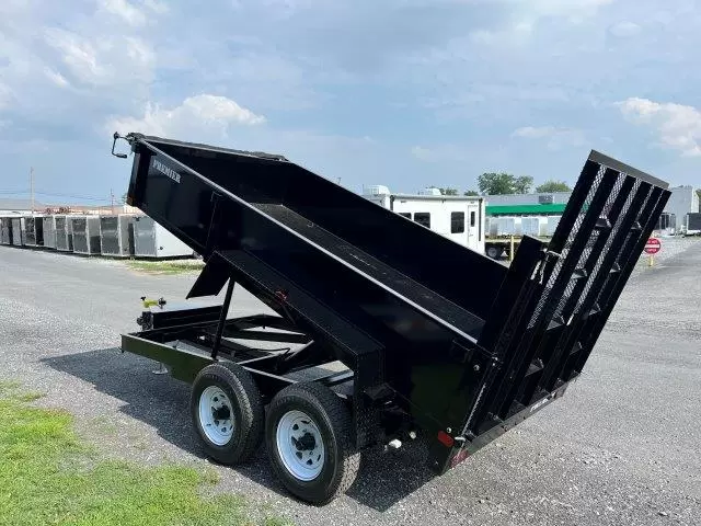 %title Premier 6 x 12 Low Profile Dump Trailer Landscape Ramp - Image 4