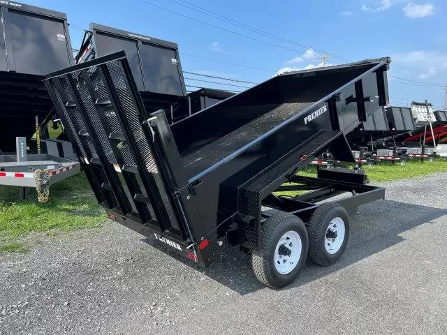 %title Premier 6 x 12 Low Profile Dump Trailer Landscape Ramp - Image 6