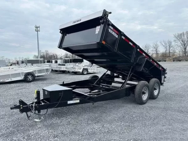 Premier 7 x 14 Low Profile Dump Trailer Combo Gate and Ramps - Image 5
